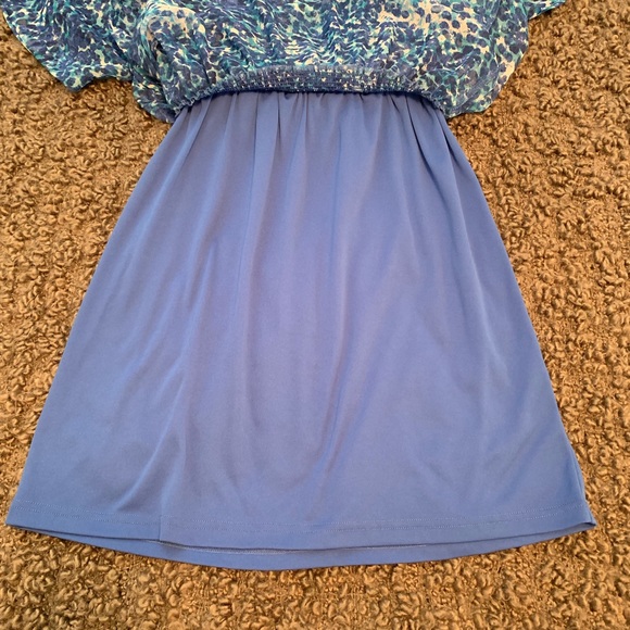 Jessica Howard Blue Watercolor Dress - Picture 3 of 4
